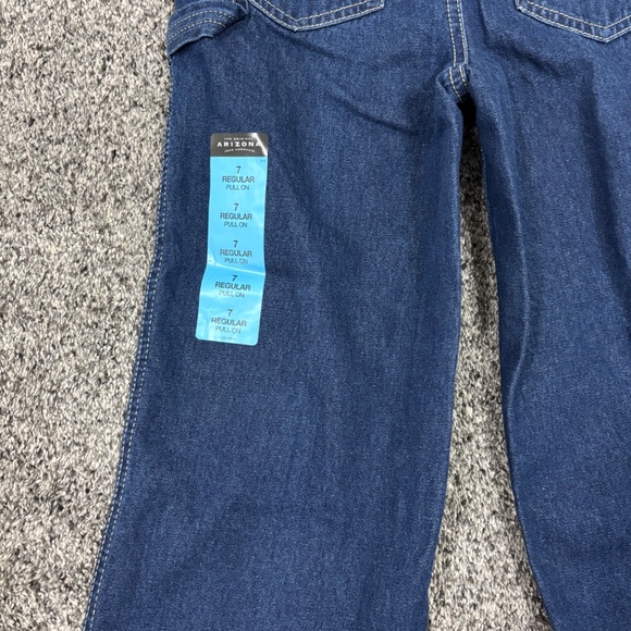 NEW Boy’s Arizona Pull-On Pant Jeans Size 7 Dark Wash - Picture 6 of 7